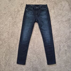 AG Adriano Goldschmied The Legging Ankle Jeans • Super Skinny Dark Wash • SZ 25